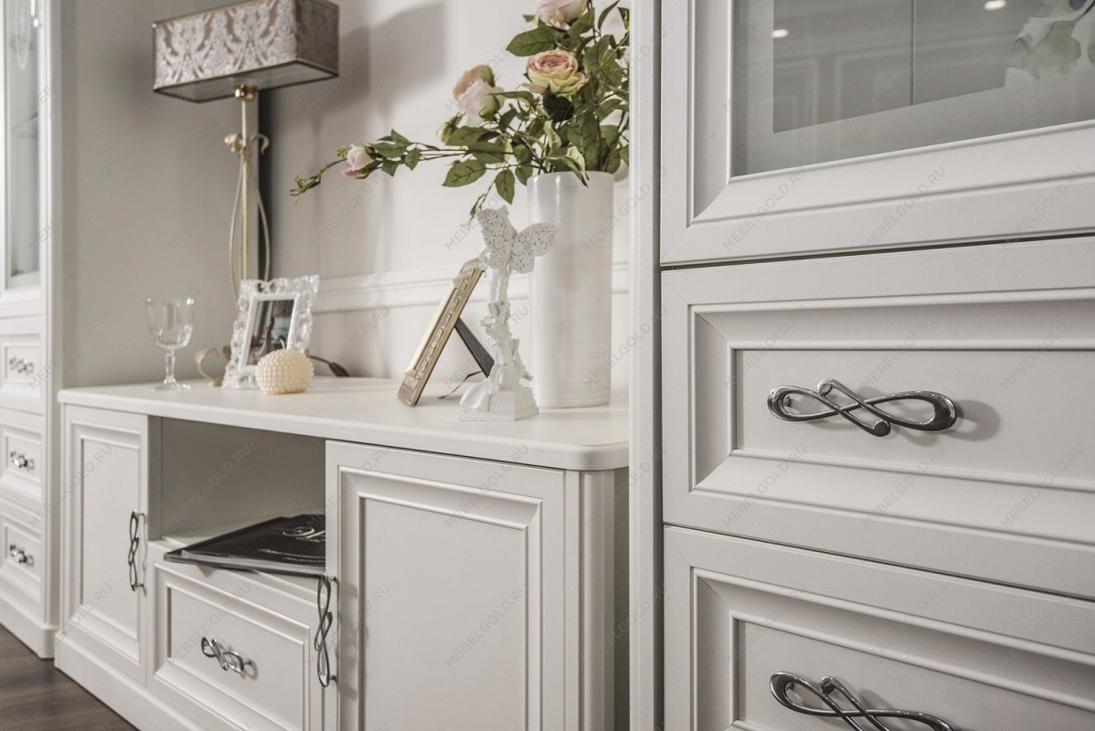 Гостиная Мишель 1+тв+1 белый матовый | изображение 2