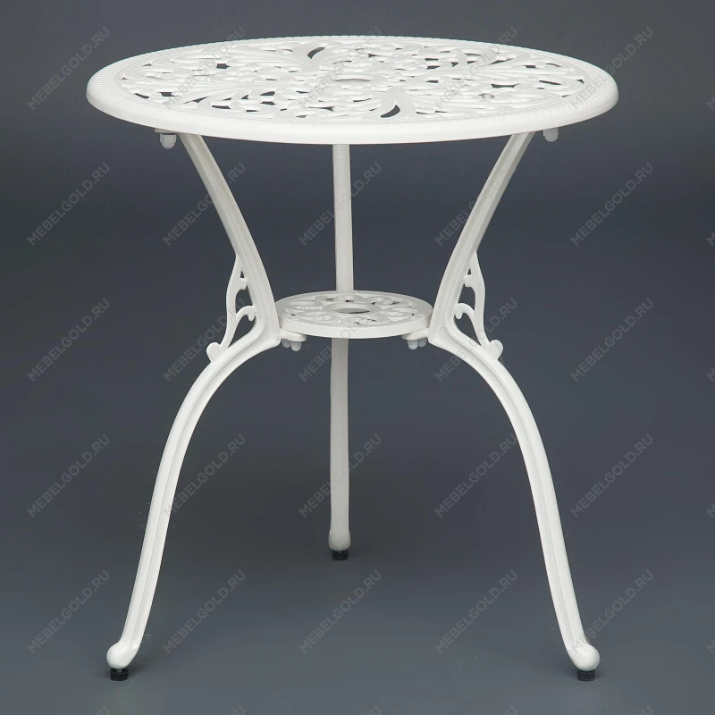 Комплект Secret De Maison Romance (стол +2 стула), алюминиевый сплав, D60/H67, 53х41х89см, butter white | изображение 4