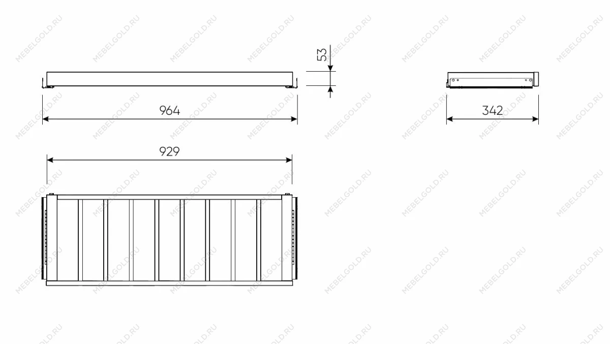 Брючница выдвижная МАКС 100х36 белая | изображение 1