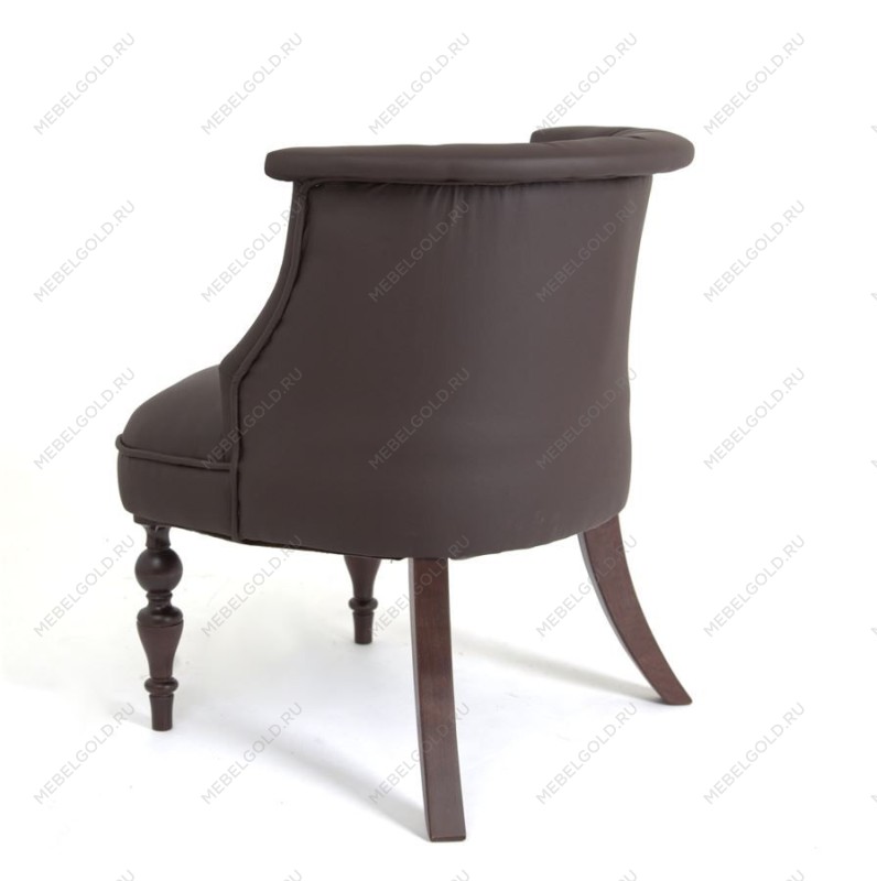 Кресло Бархат (темный тон/кожзам 1 шоколад) | изображение 2