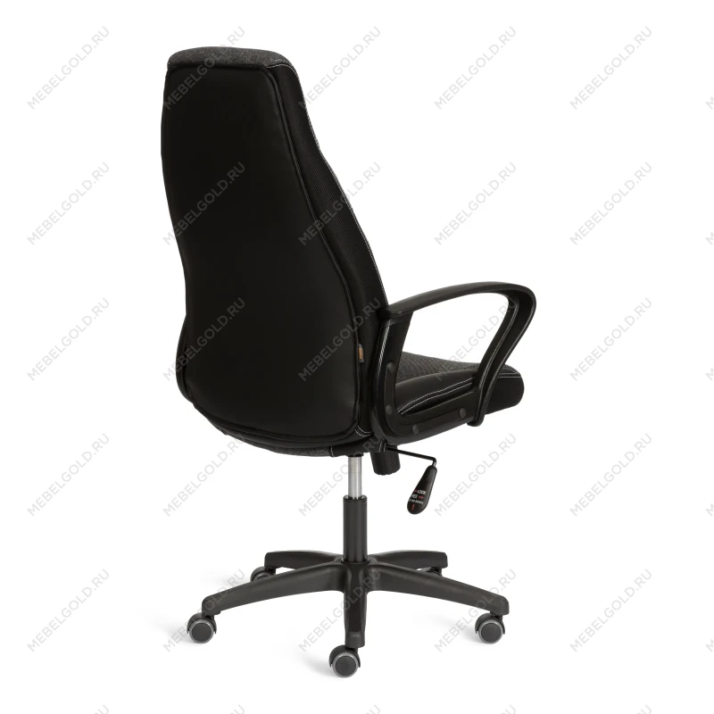 Кресло INTER (24), кож/зам/ткань, черный/серый, 36-6/207/TW-12/TW-11 | изображение 2