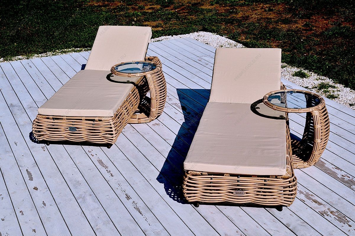 MOKKA MAJORCA Шезлонг, цвет соломенный | изображение 7