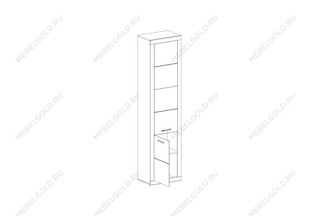 Шкаф 1-створчатый Оскар 2D | изображение 1