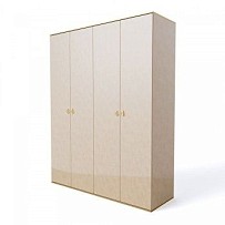 Шкаф 4-х дверный Римини (Латте/Золото) РМШ2/4