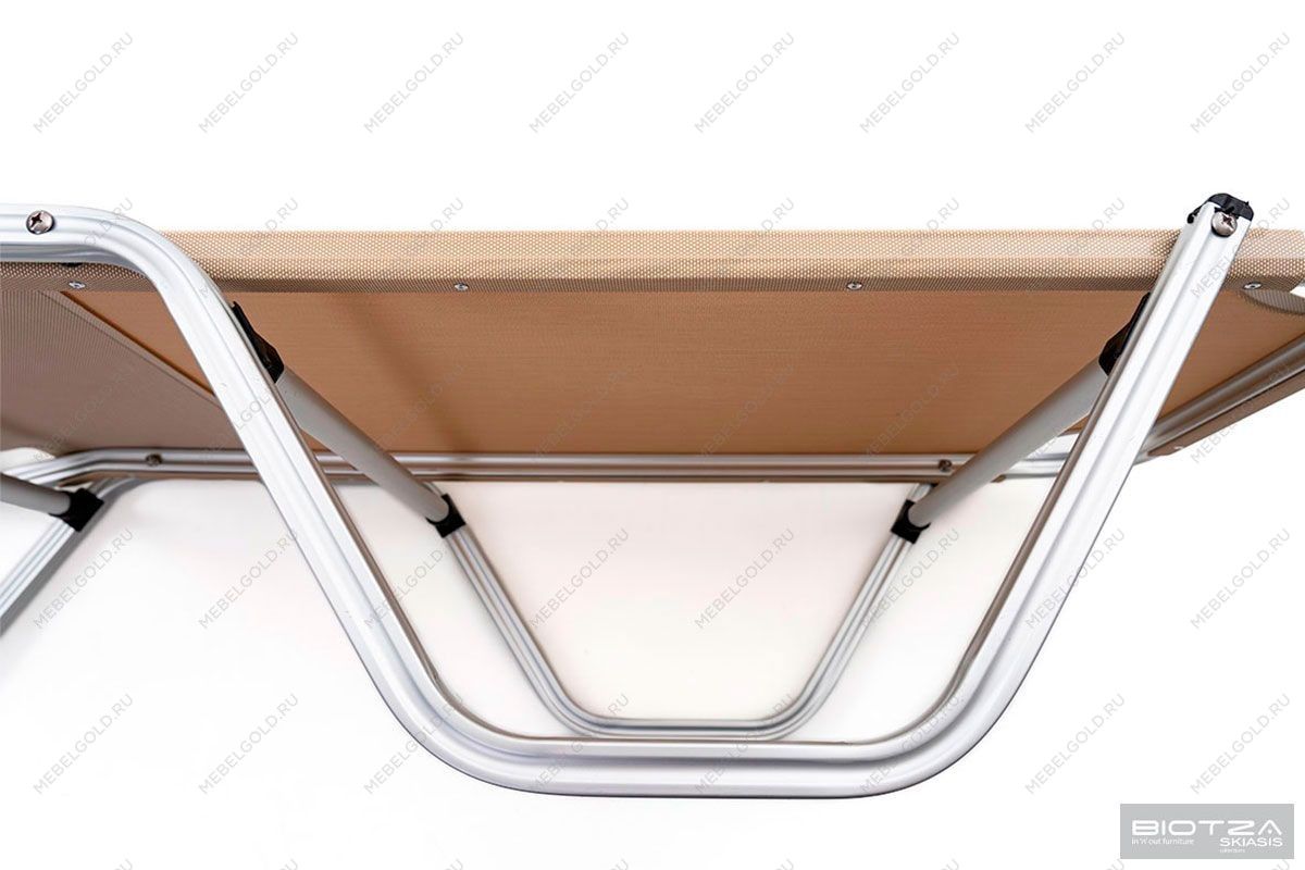 Шезлонг Dias алюминиевый, бежевый | изображение 8