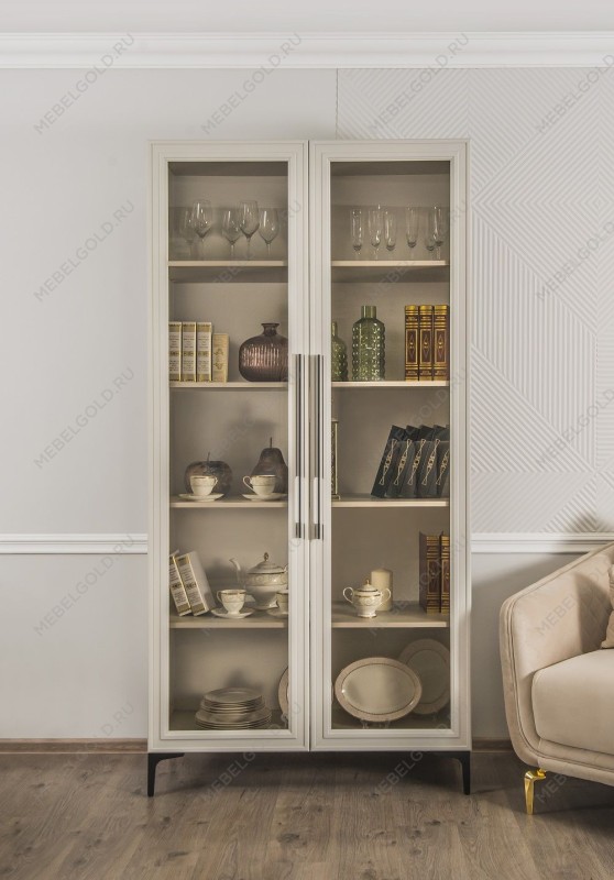 Витрина Стелла 2-ств светло серый камень | изображение 7