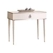 Стол туалетный узкий Римини (Слоновая кость/Серебро) РМСТ-1[9]