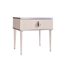 Тумба прикроватная Римини СОЛО (Слоновая кость/Серебро) РМТП-1(s)