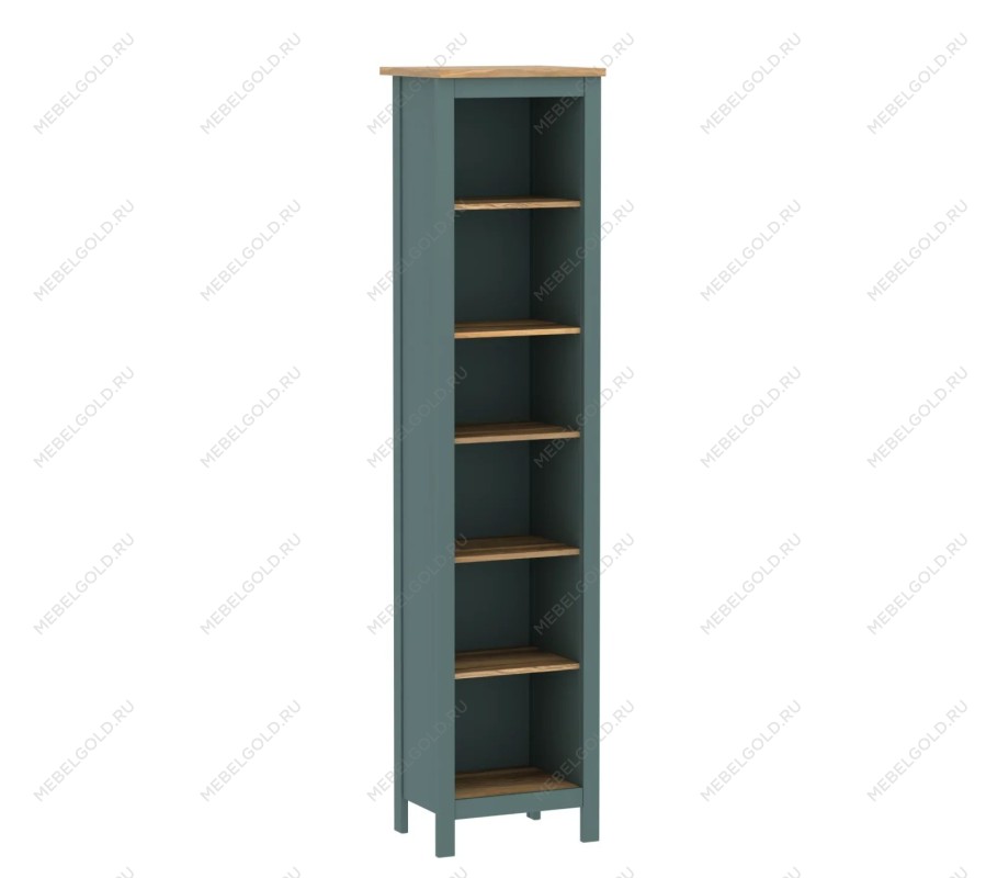 Центральный склад - САГА стеллаж 50 темно-бирюзовый/ясень | изображение 2