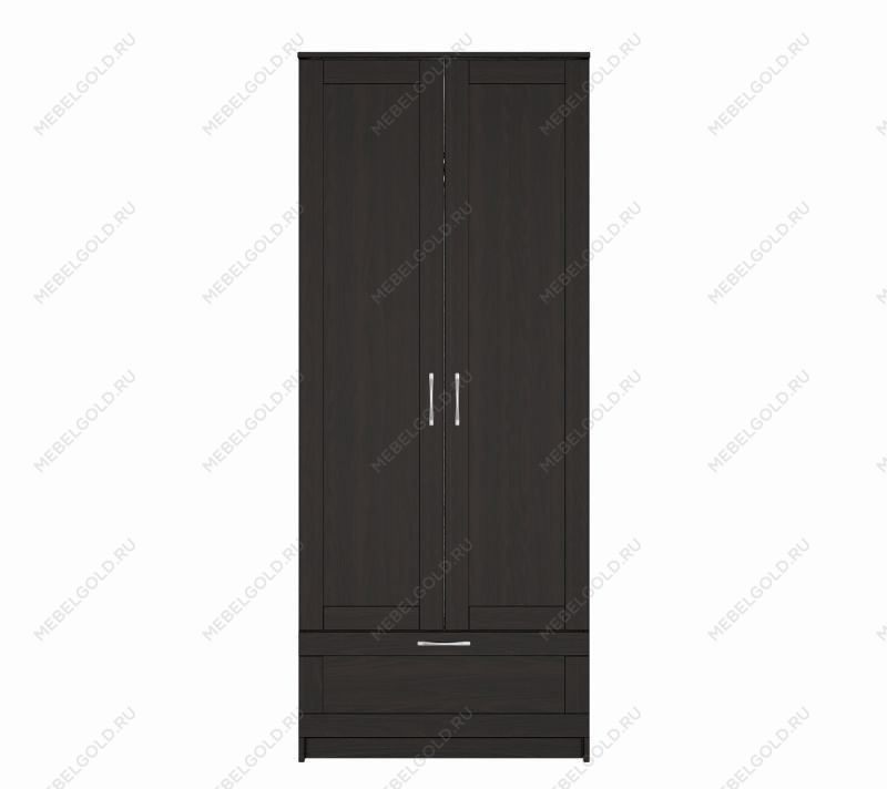 БРИМНЭС / СИРИУС Шкаф ИКЕА / IKEA для одежды 2 двери и 1 ящик Дуб Венге | изображение 1