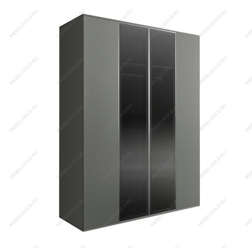 Шкаф 4-х дв. Bogemia Air (Серый/Серебро) БМШ2/4(2)