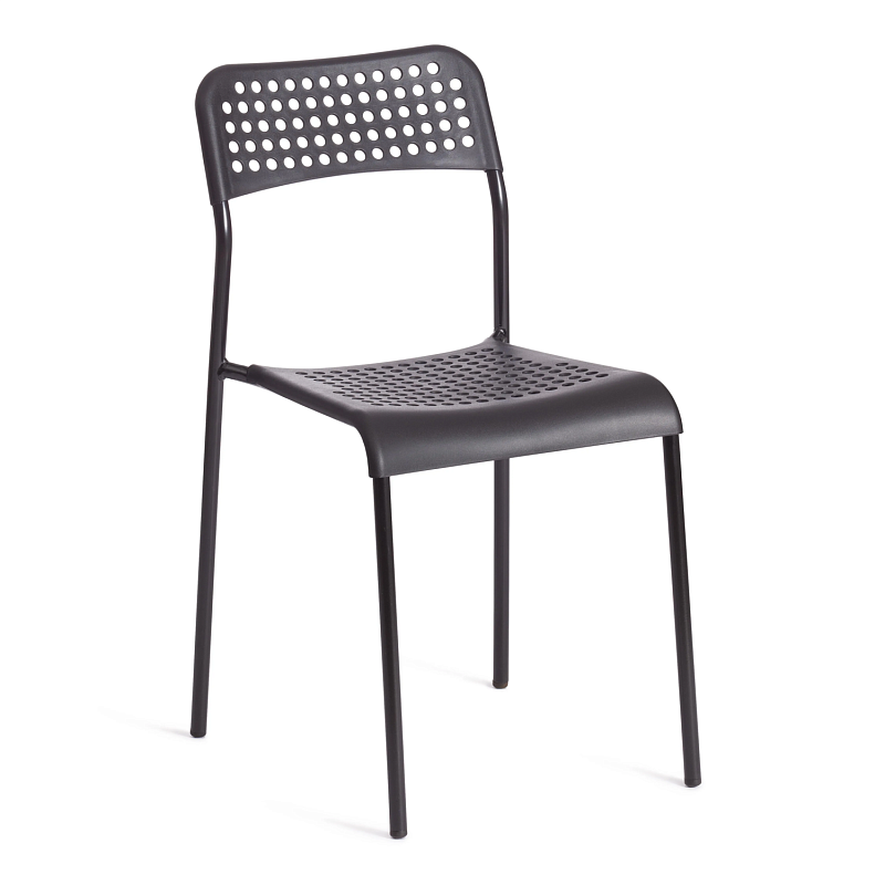 Стул ADDE (mod. C-049), металл/пластик, 39 х 49 х 78 см, Black(черный) разборный