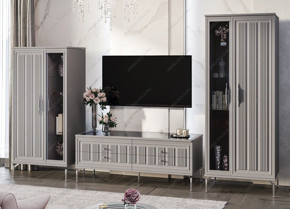 Витрина Замира 2-ств высокая серый | изображение 5