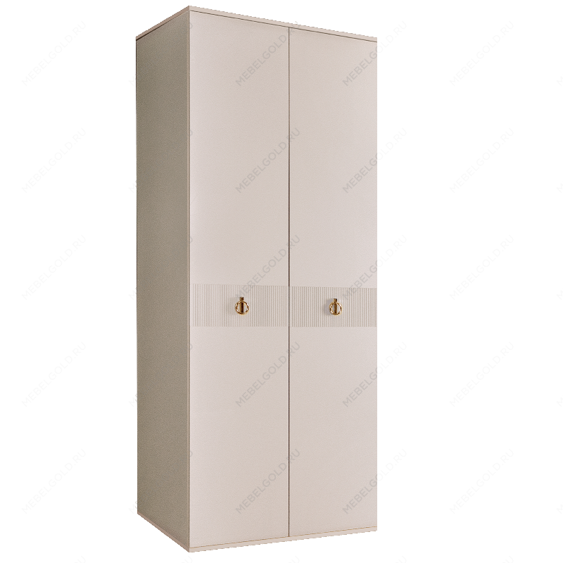 Шкаф 2-х дверный Римини СОЛО (Бежевый/Золото) РМШ2/2(s)