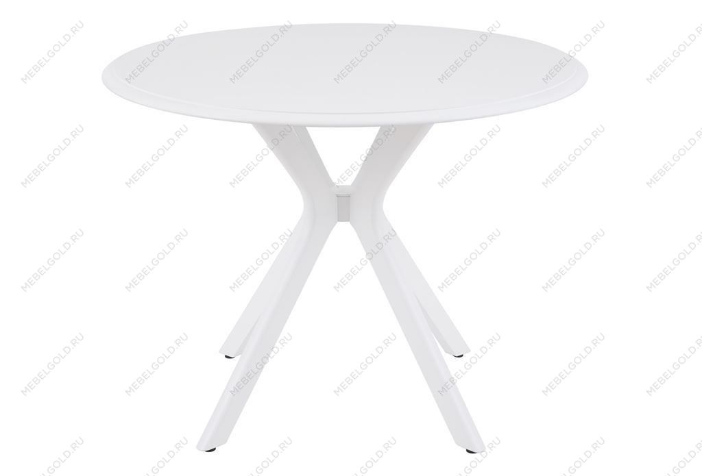 Стол Пекин не раздвижной (1000*1000/цвет столешницы Белый/цвет ножек Белый) | изображение 2