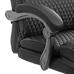 Кресло Chief metalBL, кож/зам/ткань, черный/черный стеганный/черный, 36-6/36-6/TW-11 | изображение 7