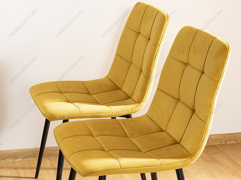 Стул кухонный Signal MILA VELVET (карри/черный) | изображение 2