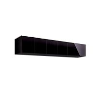 Антресоль для 6-х дверного шкафа Римини (Черный/серебро) РМАН-1(6)