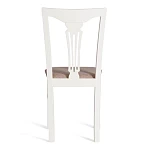 Стул - Гермес/Hermes, дерево гевея, 43х49х94см, Ivory white, ткань серая (TM-164) | изображение 3