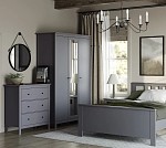 САГА комод 3 ящика серый | изображение 5