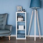 КАЛЛАКС / ФОРА Стеллаж ИКЕА / IKEA 3, с тремя открытыми ячейками, тамбурат, цвет белый | изображение 4