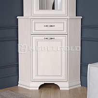 Тумба Тиффани 1D1SU угловая вудлайн кремовый