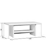 Стол журнальный Кентаки LAW белый | изображение 3