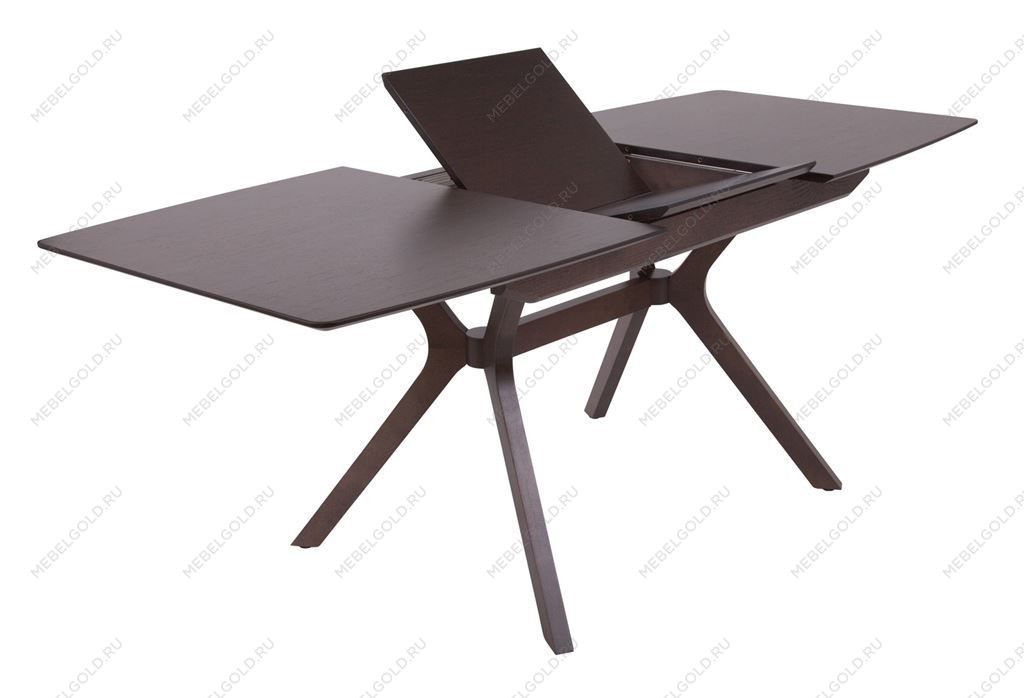 Стол Пекин (1400*820+400/цвет столешницы Темный орех/цвет ножек Темный орех) | изображение 1